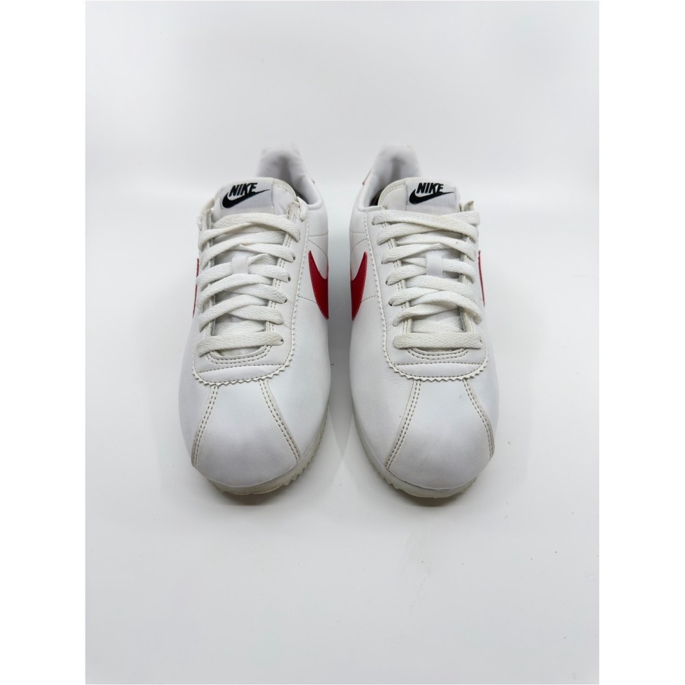 Nike Womens Size 9 White Red Blue Cortez Classic Leather Sneakers 807471-103 - Picture 2 of 10